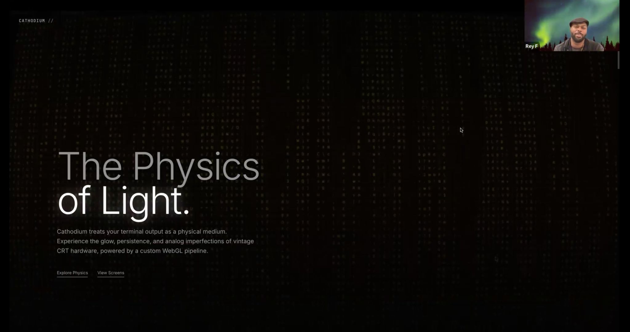 Academy session slide about the physics of light